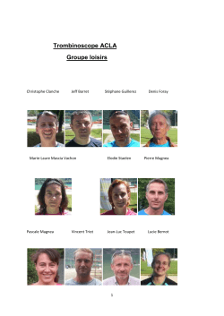 1 : saison2014/2015 - Aviron Club du Lac d`Aiguebelette