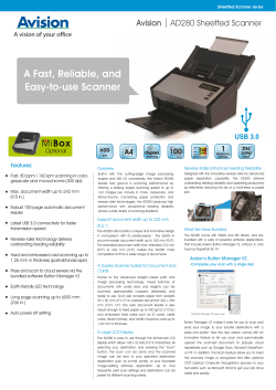 A Fast, Reliable, and Easy-to-use Scanner