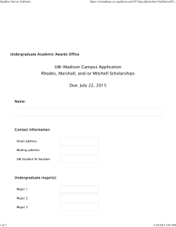 PDF of 2015 campus application - Undergraduate Academic Awards