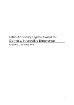 British Academy Cymru Award for Games