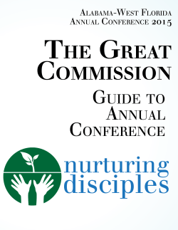 tHe GReat CoMMISSIon