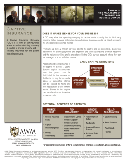 Captive Insurance - AWM Global Advisors