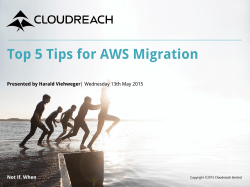 Top 5 Tips for AWS Migration