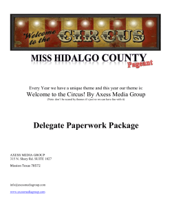 Applications for Miss Hidalgo County Pageant