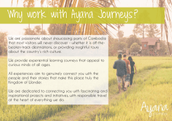 Why work with Ayana Journeys?