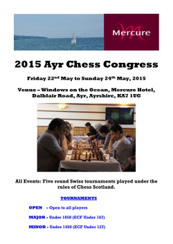 1st Burns Country Chess Congress