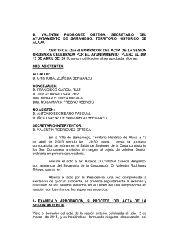 Acta pleno 13 Abril 2015 - Ayuntamiento de Samaniego