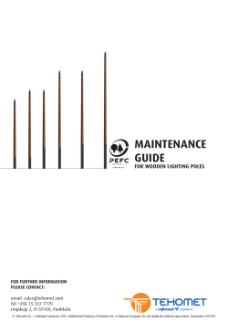 Maintenance guide for wooden lighting poles