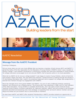 AzAEYC News ~ March 2015 - Arizona Association for the