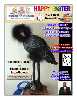 April 2015 Newsletter - Arizona Art Alliance