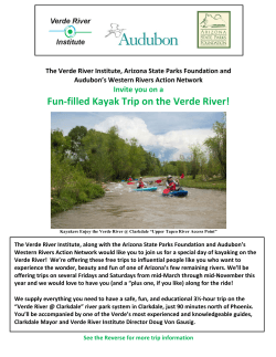 Verde River kayak trips