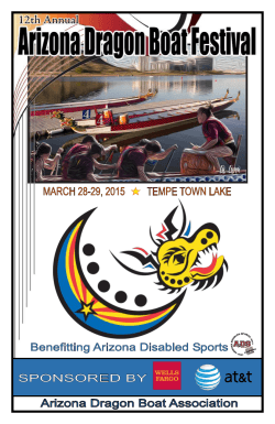 2015 AZDBA Program - Arizona Dragon Boat Association