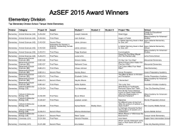 AzSEF Awards - Arizona Science Center