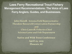 Arizona Game and Fish - Trout Unlimited Arizona State Council