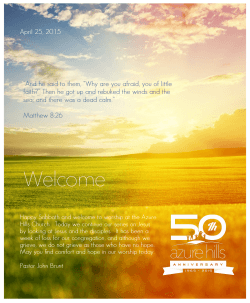 Welcome - Azure Hills Church