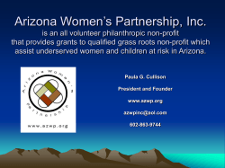 Arizona Women`s Partnership, Inc.