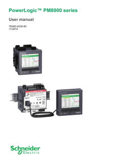 PowerLogic PM8000 user manual