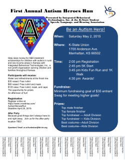 Be an Autism Hero! First Annual Autism Heroes Run