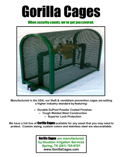 Gorilla Cage Ad without Pricing