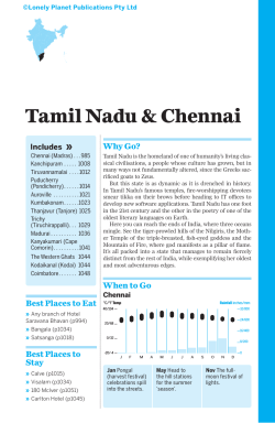 Tamil Nadu & Chennai