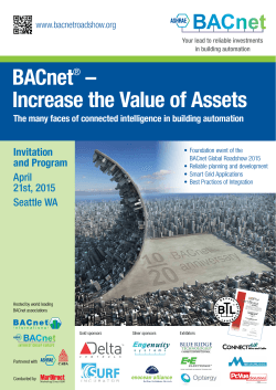 BACnetÂ® â Increase the Value of Assets