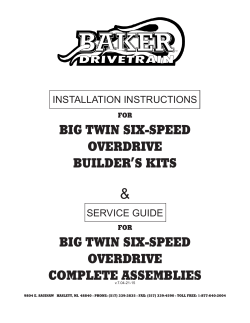 OD6 Instructions - Baker Drivetrain