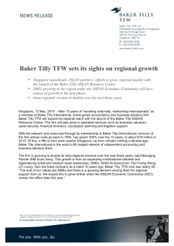 Baker Tilly TFW sets its sights on regional growth