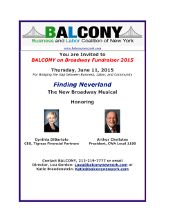 Finding Neverland - BALCONY New York