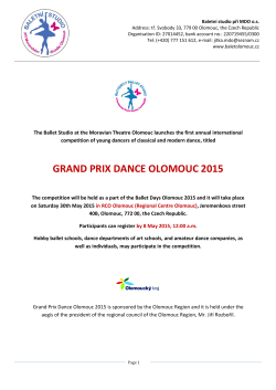 GRAND PRIX DANCE OLOMOUC 2015