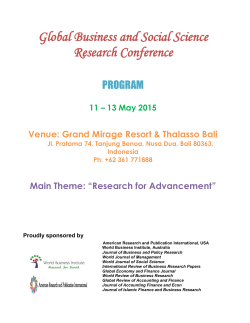 International Business Research Conference