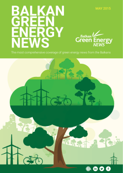 May Issue - Balkan Green Energy News