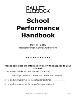 2015 School Performance Handbook