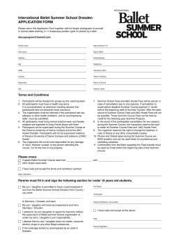 Please download, print out and return this application form
