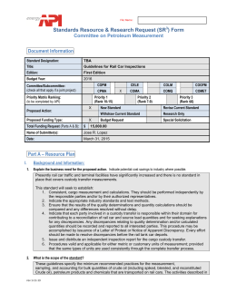 Standards Resource & Research Request (SR ) Form