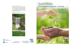 Spring 2015 Ball`s Falls Education Brochure
