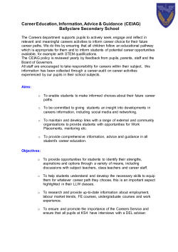 Career Education - Ballyclare Secondary School