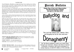 Parish Bulletin Parish Bulletin