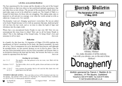 Parish Bulletin Parish Bulletin