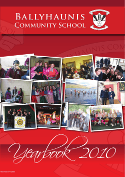 BCS Yearbook 2010.indd - Ballyhaunis Community School