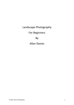 Landscape Photography For Beginners By Allan Davies