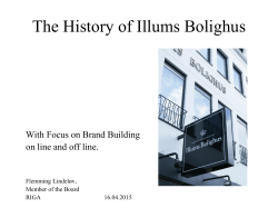 The History of Illums Bolighus