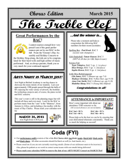 Treble Clef Newsletter
