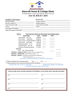 Home Show Package 2015 - Bancroft Curling Club
