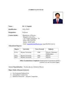 Detailed Profile - Bangalore University