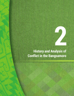 History and Analysis of Conflict in the Bangsamoro