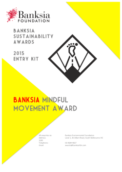 entry kit - Banksia Environmental Foundation