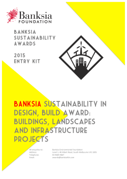 entry kit - Banksia Environmental Foundation
