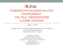 Funding PHA Salaries In A Cap Environment
