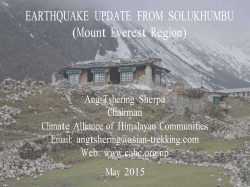 earthquake updates â everest region-2