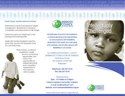 intellectual challenge - Barbados Council for the Disabled